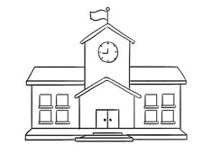 學(xué)校的教學(xué)樓簡筆畫圖片